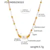 Xinyixin Ins Transfronterizo Shijia Cuentas de Concha Piedra Natural Multifacética Cadena Hecha a Mano Collar de Cuentas de Arroz Joyería de Acero de Titanio
