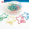 Venta caliente de fábrica clip para papel regalo papelería traje clip para papel color plástico estilo completo transfronterizo en stock