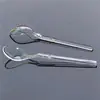 Cuchara desechable envuelta individualmente cuchara para pudín cuchara pequeña de plástico cuchara para helado