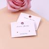 3.5*5cm blanco cartón para aretes gancho tarjeta para aretes puede colgar aretes embalaje tarjeta repujada tarjeta plata 925 tarjeta gruesa