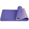 Tapete de ioga tpe bicolor monocromático postura linha proteção ambiental antiderrapante exercício fitness feminino perda de peso tapete de ioga
