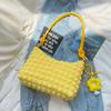 Bolsa de Ombro Plissada Estilo Coreano Pequena Fresca Estilo Estrangeiro Feminina 2023 Outono Inicial Nova Versátil Bolsa de Axila Formato Dumpling Moda