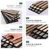 Painéis absorventes de som com grade de madeira personalizados, painéis de madeira absorventes e isolantes de som, grade de decoração de parede para cinema, painéis de parede, algodão isolante acústico