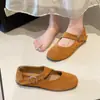Zapatos Mary Jane con estampado de leopardo, aumento interno de altura de 4 cm, nuevo estilo primavera/verano 2026, adecuados para combinar con faldas, zapatos de noche