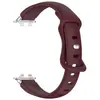 Pulseira de Silicone de Cor Sólida com Fecho Borboleta Brilhante Compatível com Huawei Band 8/9/10/11/11Pro Pulseira de Reposição