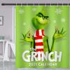 Venta caliente transfronteriza de Amazon Cortina de ducha divisoria impermeable y a prueba de moho del Grinch Impresión digital HD 3D ventas directas de fábrica