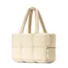 Bolso de Hombro Individual de Gran Capacidad para Debajo del Brazo, Bolso Personalizado para Chaqueta de Plumas, Bolso Tote Nube de Moda, Simple y Versátil, Bolso Acolchado