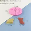 Forma para Bolo de Natal Silicone de Grau Alimentício Árvore de Natal Floco de Neve Chocolate Fondant Ferramenta Fornecimento Transfronteiriço Atacado