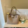 Bolsa de Tecido Estilo Coreano 2026 Verão Nova Moda Cor Sólida Bolsa de Ombro/Axila para o Dia a Dia Bolsa Tote Grande Capacidade de Mão