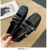 Sapatos Flats Mary Jane Francês Sábado 2026 Novo Verão Feminino Plano Ballet Couro Prata Sapatos Femininos