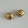 Pendientes de bola de hielo esférica brillantes del mismo estilo de Zhao Zhaoyi para mujer, simples, de nicho, lujo ligero, pendientes de alta gama