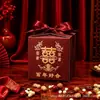 Colección Nueva 2026: Cajas de Dulces "Mi Familia es Feliz", Recuerdos de Boda y Compromiso Estilo Chino, Cajas Cuadradas Vacías de Alta Gama, Al Por Mayor