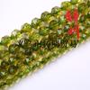 Fundición Ming optimización comercial verde oliva palomitas de maíz corte de cristal cuentas sueltas pulsera de cristal facetado collar joyería al por mayor