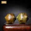 Bola de Salud para Girar a Mano de Sándalo Verde, Pelota de Mano, Pelota de Doce Puntas, Bola de Salud para Masaje de Puntos de Acupuntura, Bola para Girar a Mano, Juguete Pequeño para Descomprimir