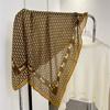 Bufanda cuadrada de 90 cm con tacto de algodón y lino, estilo occidental, de moda europea y americana, para mujer, de viaje, de playa, de seda, para otoño e invierno.