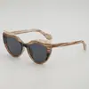 Óculos de Sol Vazados Estilo Gatinho Transfronteiriços, Óculos Coloridos para Uso Externo Feminino, Óculos Planos de Moda High-End Europeus e Americanos, Incríveis