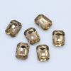 Cristal de Vidro Octogonal Longo Pedra Preciosa Base Pontiaguda Diamante de Forma Especial Adesivo para Roupas Sapatos Celular Diamante Acessórios de Joias DIY