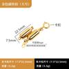 Aço Titânio Fivela Magnética Forte Suspensão a Vácuo Banhado Cor Dourado 18K Aço Inoxidável de Conservação de Cor Fivela Magnética Joias DIY Fivela de Colar de Pérolas