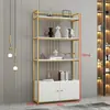 Estante de Exhibición de Productos de Lujo Ligero, Estante de Almacenamiento Multicapa, Vitrina para Salón de Belleza, Mampara Divisoria de Oficina, Portacertificados