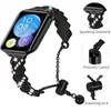 Adecuado para Correa de Reloj Metálica Xiaomi Mi Band 8/9/10Pro, Pulsera Media Estilo Cremallera Corazón de Amor con Diamantes para Redmi 4/5/6