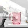 Copo para Escovar os Dentes, Escova de Dentes, Escova de Dentes, Copo Transparente de Alta Aparência para Enxaguante Bucal, Luxo Acessível Conjunto de Copo para Escovar os Dentes para Dormitório de Casal Casa