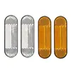 Adecuado para Scooter Xiaomi Partes Reflectantes Delanteras Plata-Amarillo, No. 9 Cubierta Decorativa Frontal para Scooter Hoja Reflectante