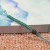 Corda de Lanyard com Nó Plano Trançado Artesanal Fivela de Colar Ajustável com Nó Plano Cordão para Chaveiro de Bolsa Joia com Padrão Nacional