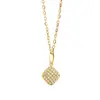 Collar Colgante de Acero Inoxidable Europeo y Americano Transfronterizo Mariposa Ballena Tortuga Cadena de Clavícula de Moda de Lujo Ligero para Mujer 18K Oro