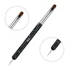 Caneta para Nail Art Haste de Onda Quente Mais Vendida na Fronteira, Haste Acrílica de Uso Duplo, Ferramenta Caneta para Manicure Francesa de Fototerapia