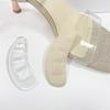 Pegatinas antidesgaste para zapatos de tacón alto, transparentes, absorbentes del sudor, transpirables, adhesivas, para sandalias de tacón alto de mujer, pegatinas invisibles antideslizantes para el talón.