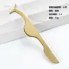 Pinzas Color Oro Rosa, Pinzas de Plástico Negro, Pinzas para Pestañas Postizas, Rizadores de Pestañas, Pinzas para Pestañas