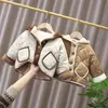 Chaqueta para niño con forro polar, otoño e invierno, engrosada, nueva ropa de invierno, abrigo de algodón para bebé, niños, niñas, elegante, temporada de otoño e invierno, ropa de algodón