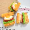 Juguetes de Comida para Desayuno Simulados: Churros y Sándwich de Huevo, Accesorios, Materiales Hechos a Mano para Manualidades, Hamburguesa de Trigo al por Mayor, Adornos Pequeños