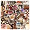 50 Pegatinas Estéticas Rosas Graffiti Estético Guitarra Cuaderno Maleta DIY Pegatinas Impermeables Transfronterizo
