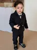 Conjunto de Traje para Niños Primavera y Otoño 2026 Nuevo Moderno y Elegante Traje para Niños, Ropa Formal Estilo Coreano para Niños Pequeños