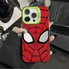 Adecuado para Apple 18Promax, Popular Soporte de Hombre Araña Estilo Europeo y Americano, Personalización de Funda Blanda y Dura para Teléfono Móvil iPhone Xiaomi