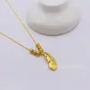 Cadena para Clavícula de Pluma Pequeña con Seis Perlas para Mujer, Set de Joyería de Moda Popular, Collar al por Mayor