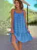 Verano 2026 Nuevo Llegada Amazon Deseo Estilo Pastoral Europeo Americano Dobladillo Ancho Floral Sin Mangas Camisola Chaleco Vestido
