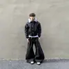 Jaqueta Águia da Montanha com Gola de Pelo American Cleanfit Jaqueta de Algodão para Homens e Mulheres Outono e Inverno 2025 Jaqueta de Trabalho Curta Engrossada