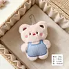 Pingente chaveiro de animal de pelúcia fofo para decoração de mochila de meninas, pingente de brinquedo versátil atacado