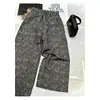 Pantalones de Abuela Estilo Old Money para Mujer, Nuevos Pantalones Cropped Rectos con Estampado Vintage Otoño 2026, Pantalones Casuales Sueltos Delgados Versátiles