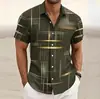 26 estilos de camisas de botones para hombre transfronterizas, camisas estampadas casuales de comercio exterior para hombre al por mayor y dropshipping, estilo vacacional, Amazon