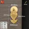 Chengyu novo estilo chinês gaveta de cobre cobre alça de porta de armário de guarda-roupa pingente dragão e fênix único furo tag pequena alça