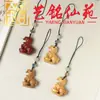 Cadena para Teléfono Colgante Zodiaco Caballo de Sándalo Morado Lindo Creativo Personalizado Tallado en Madera Lingote Caballo Adorno para Bolso para Hombres y Mujeres