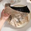 574 Verano Nuevo Calzones de Encaje Satinado para Mujer Delgados Entrepierna de Algodón Puro Emocional Sexy Cintura Baja Cómodo