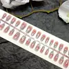 Nuevas Tiras de Uñas Postizas de Alta Venta, Uñas Postizas Coloridas Ojo de Gato Usables, Uñas Postizas Degradadas, Uñas Postizas Usables