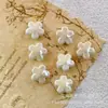 Flor de cinco pétalas contas de cerâmica flor de ameixa contas soltas de cerâmica contas de flor para miçangas acessórios DIY feitos à mão Yiwu colar pulseira