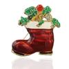 Broches de Natal Europeus e Americanos, Muletas, Alces, Flocos de Neve, Bonecos de Neve, Árvores de Natal, Guirlandas, Sinos, Botas, Broches, Boutonnières