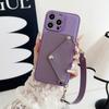 Adecuado para Apple Iphone17 Dos en Uno Patrón Lichi Soporte para Tarjetas Correa de Mano Funda para Teléfono Aire