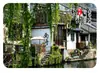 Imán de Refrigerador de Vidrio Paisaje de Casa en la Orilla del Agua del Pueblo Antiguo de Nanxun, Huzhou, Souvenir Turístico Cultural y Creativo de Pueblo de Agua de Jiangnan